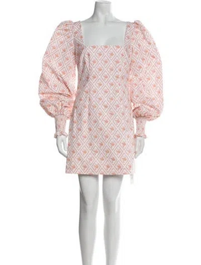 Pre-owned Caroline Constas Printed Mini Dress In Multi