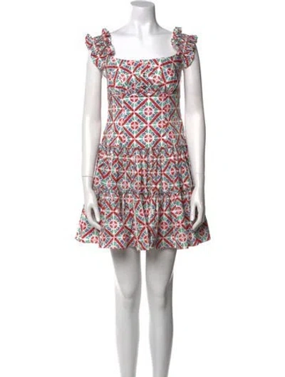 Pre-owned Caroline Constas Printed Mini Dress In Multi