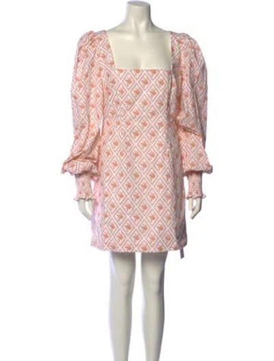 Pre-owned Caroline Constas Printed Mini Dress In Multi