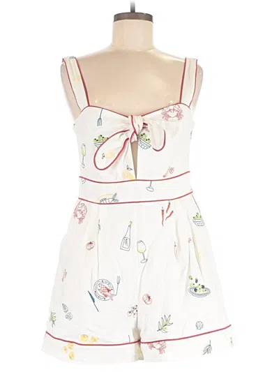 Pre-owned Caroline Constas Romper In White