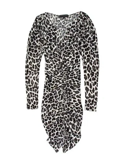 Pre-owned Caroline Constas Silk Knee-length Dress In Black