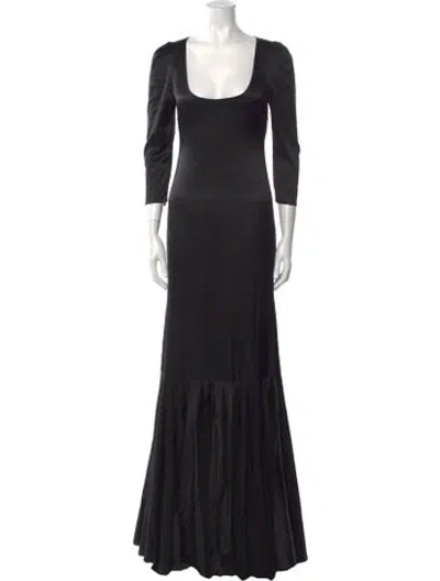 Pre-owned Caroline Constas Silk Long Dress In Multi