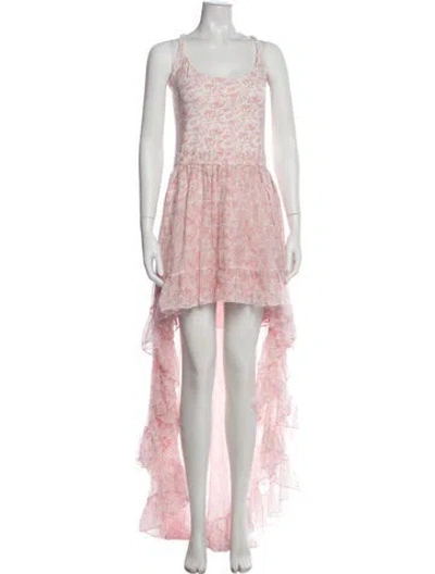 Pre-owned Caroline Constas Silk Long Dress W/ Tags In White