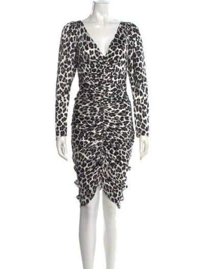Pre-owned Caroline Constas Silk Midi Length Dress W/ Tags In White