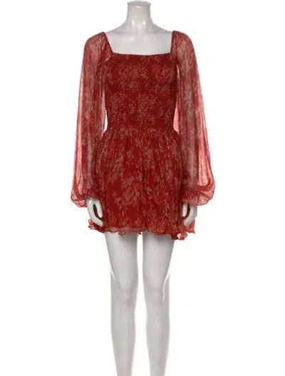 Pre-owned Caroline Constas Silk Mini Dress In Multi