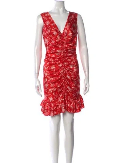 Pre-owned Caroline Constas Silk Mini Dress In Multi