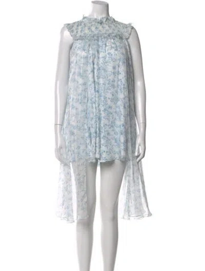 Pre-owned Caroline Constas Silk Mini Dress W/ Tags In Multi