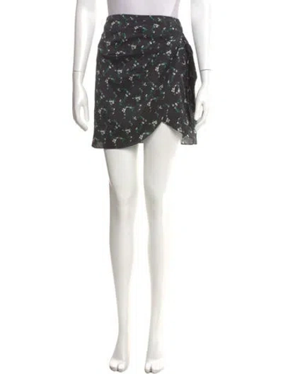 Pre-owned Caroline Constas Silk Mini Skirt In Black