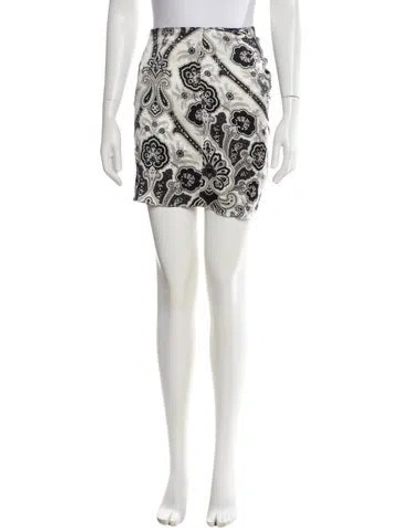 Pre-owned Caroline Constas Silk Mini Skirt In Multi