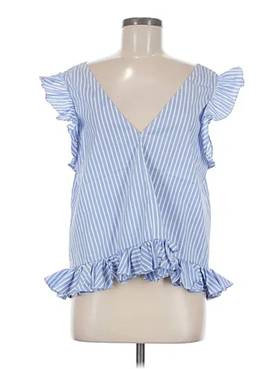 Pre-owned Caroline Constas Sleeveless Blouse In Blue