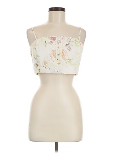 Pre-owned Caroline Constas Sleeveless Blouse In Ivory
