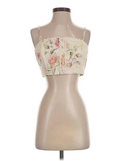 Pre-owned Caroline Constas Sleeveless Blouse In Ivory
