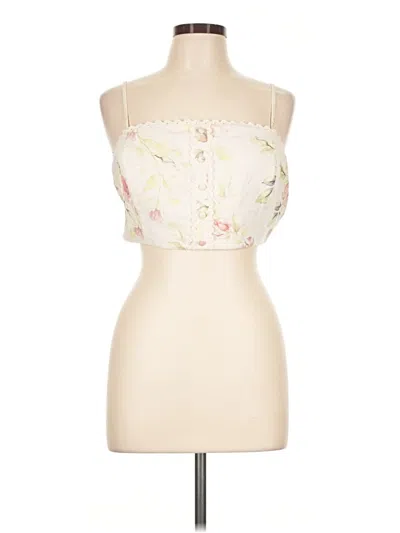 Pre-owned Caroline Constas Sleeveless Blouse In Ivory