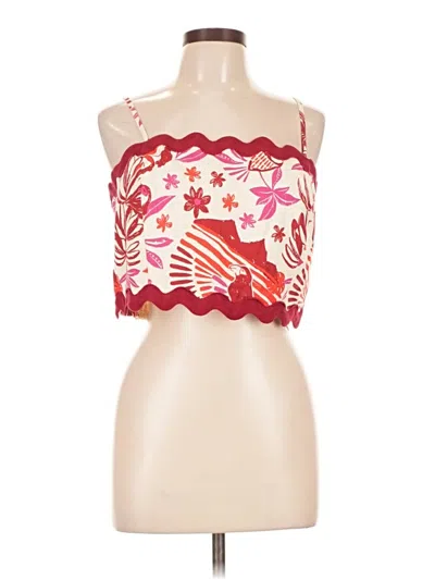 Pre-owned Caroline Constas Sleeveless Blouse In Red