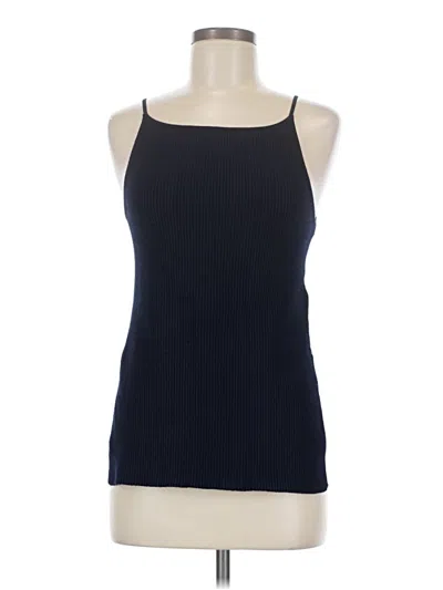 Caroline Constas Sleeveless Top Blue Halter Neckline Tops In White
