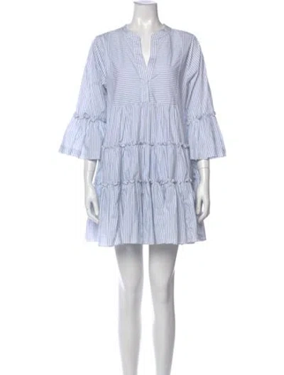 Pre-owned Caroline Constas Striped Mini Dress In Multi