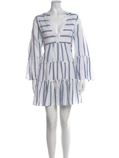 Pre-owned Caroline Constas Striped Mini Dress In Multi