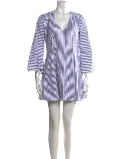 Pre-owned Caroline Constas Striped Mini Dress In Multi