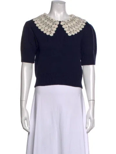 Pre-owned Caroline Constas Sweater In Blue
