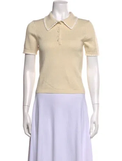 Pre-owned Caroline Constas Sweater W/ Tags In Neutrals