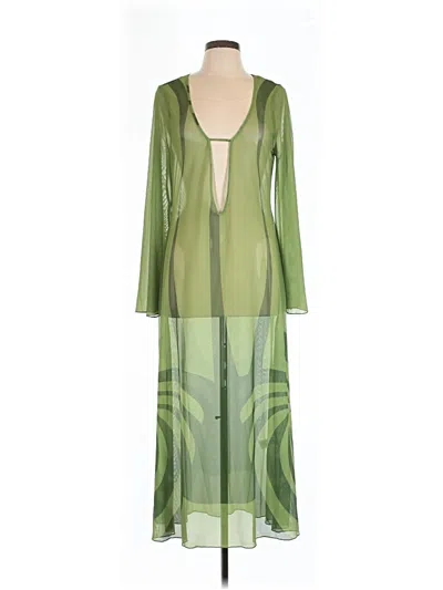 Caroline Constas Swimsuit Cover Up In Green