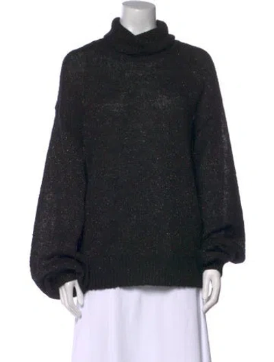 Pre-owned Caroline Constas Turtleneck Sweater In Black