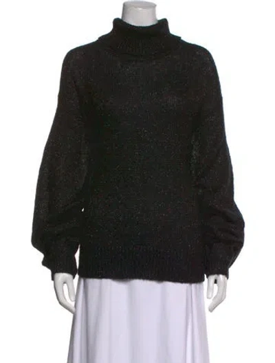 Pre-owned Caroline Constas Turtleneck Sweater In Black