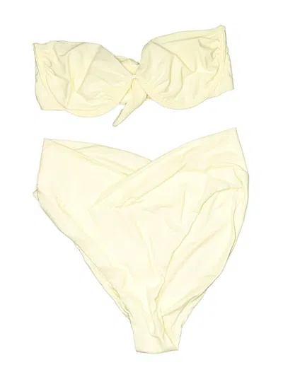 Pre-owned Caroline Constas Two Piece Swimsuit In Yellow