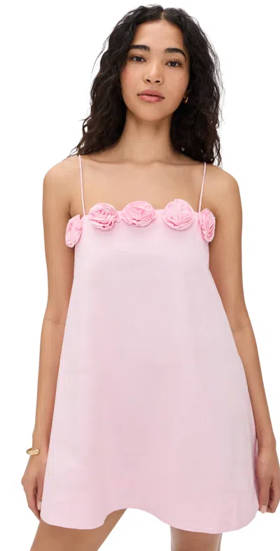 Caroline Constas Vera Mini Dress Peony Pink