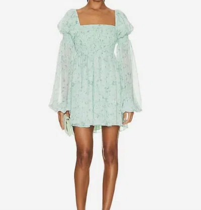 Caroline Constas Women's Kinsley Mini Dress In Mint Blossom In Green