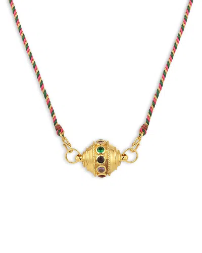 Caroline De Benoist Motee Gourmandise Thread Necklace, 25.6