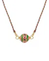 Caroline De Benoist Motee Gourmandise Thread Necklace, 25.6 In Multi