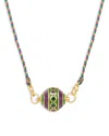 Caroline De Benoist Motee Gourmandise Thread Necklace, 25.6 In Multi