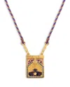 Caroline De Benoist Sesame Talisman Thread Necklace, 25.6