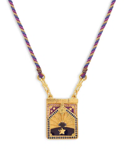 Caroline De Benoist Sesame Talisman Thread Necklace, 25.6