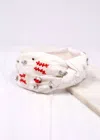 Caroline Hill First Base Headband In White In White