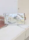 Caroline Hill Liz 3 Compartment Crossbody Bag In Silver