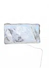 Caroline Hill Liz 3 Compartment Crossbody Bag In Silver Fleck