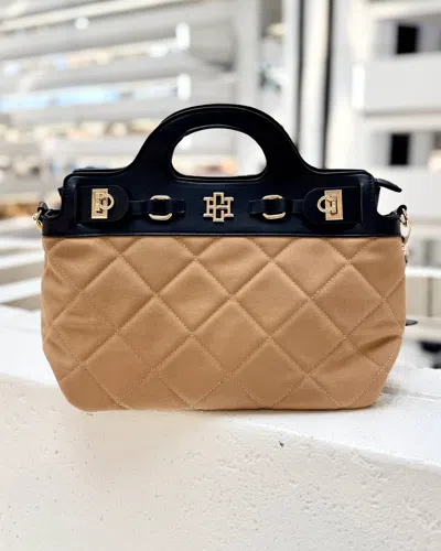 Caroline Hill Savannah Handbag In Latte In Multi