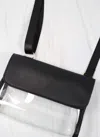 Caroline Hill Tatum Convertible Clear Bag In Black In Black