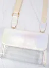 Caroline Hill Tatum Convertible Clear Bag In White Opal