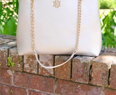 Caroline Hill Women's Blair Tote Bag In Pearl In Sand
