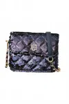 Caroline Hill Women's Evelyn Crossbody Bag In Black Sequin In Multi