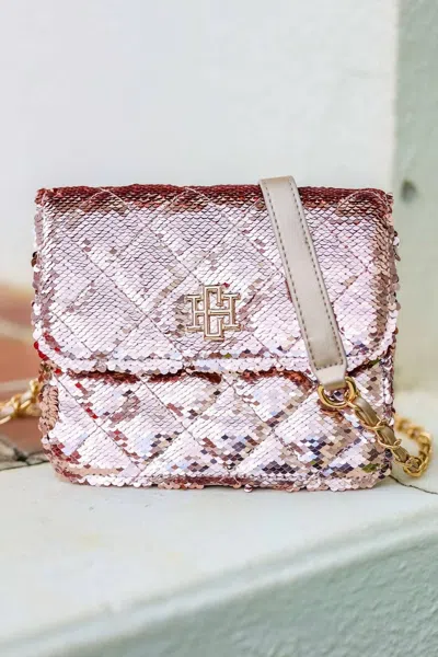 Caroline Hill Women's Evelyn Crossbody Bag In Champagne Sequin In Multi