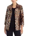 Caroline Rose A Line Jacket In Animal Print