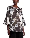Caroline Rose Bella Crepe Top In Multi