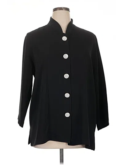 Pre-owned Caroline Rose Blazer Jacket In Black