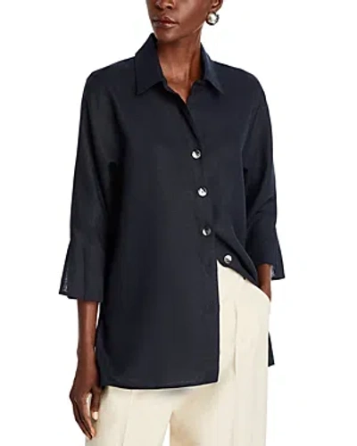 Caroline Rose Breezy Tunic Shirt In Black