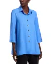 Caroline Rose Breezy Tunic Shirt In French Blue