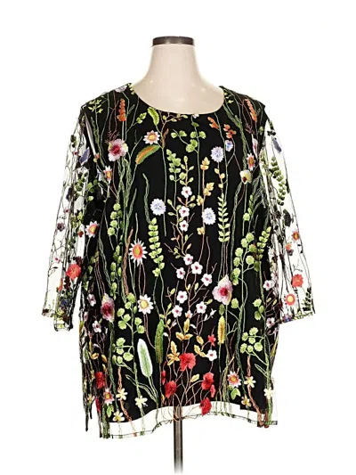 Pre-owned Caroline Rose Casual Dress In Black